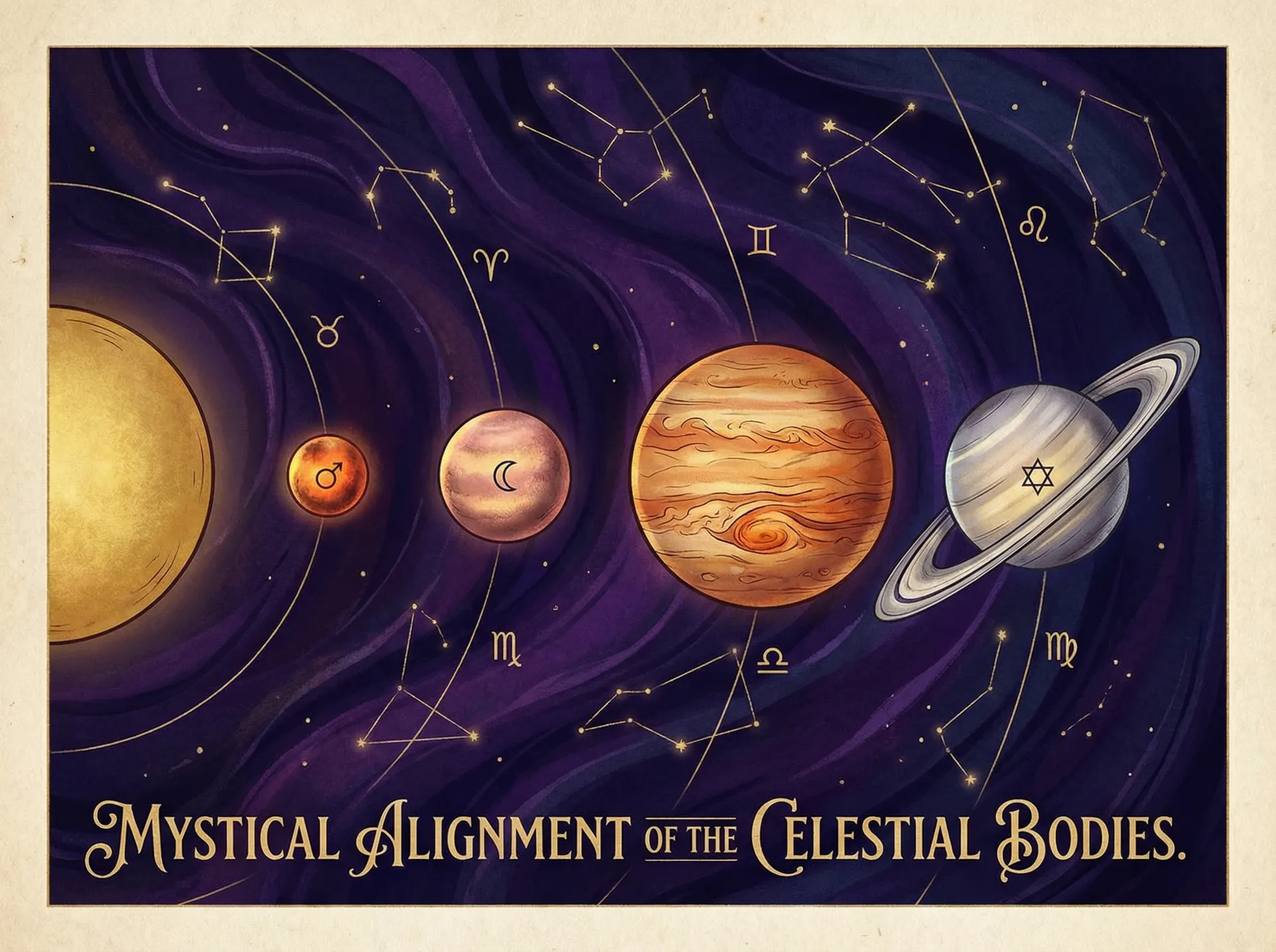 占星行星解读 - 中文字幕一线二线三线 | 占星学入门